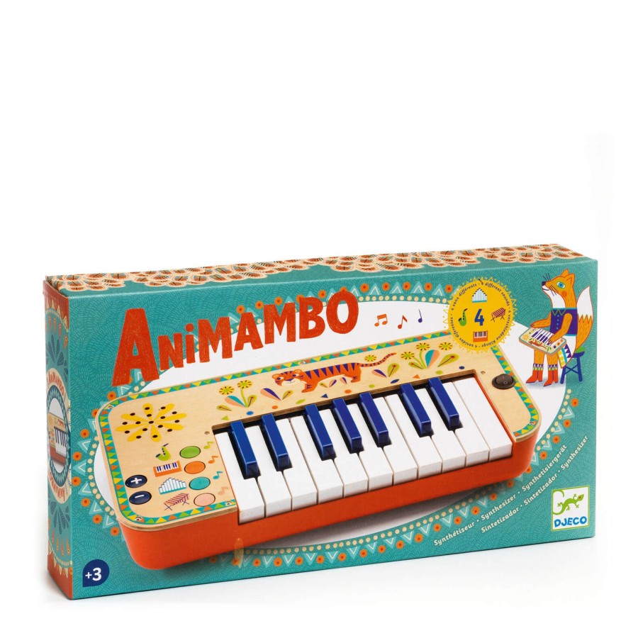 Toys Djeco Musical Instruments | Animambo Electric Keyboard Synthesizer