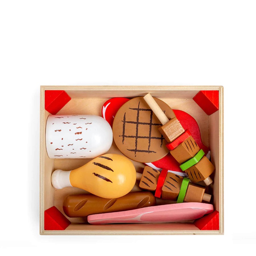 Toys Big Jigs Kitchens, Foods | Wooden Meat Crate