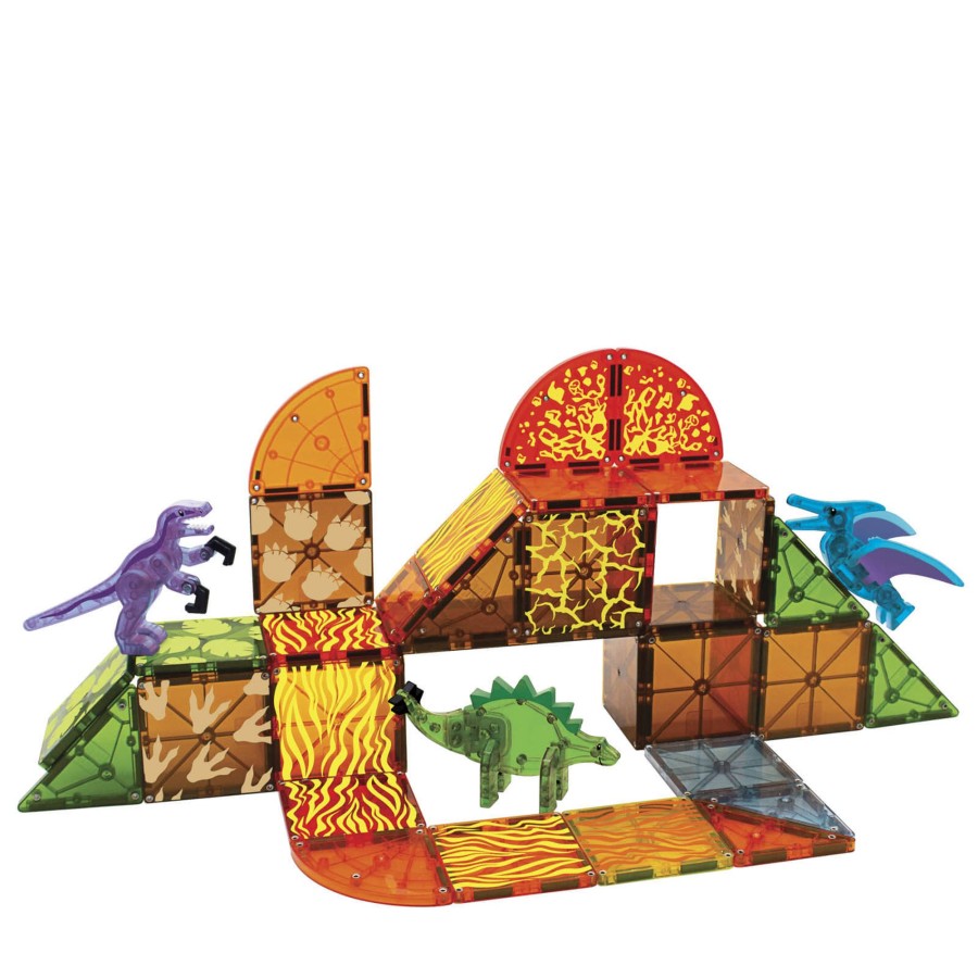 Toys Magna-Tiles Stacking Toys | Dino World 40 Piece Set