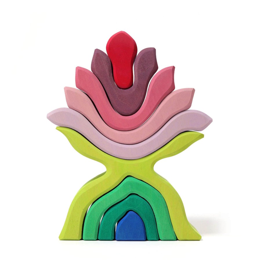 Toys Grimm’s Stacking Toys | Wooden Stacking Flower