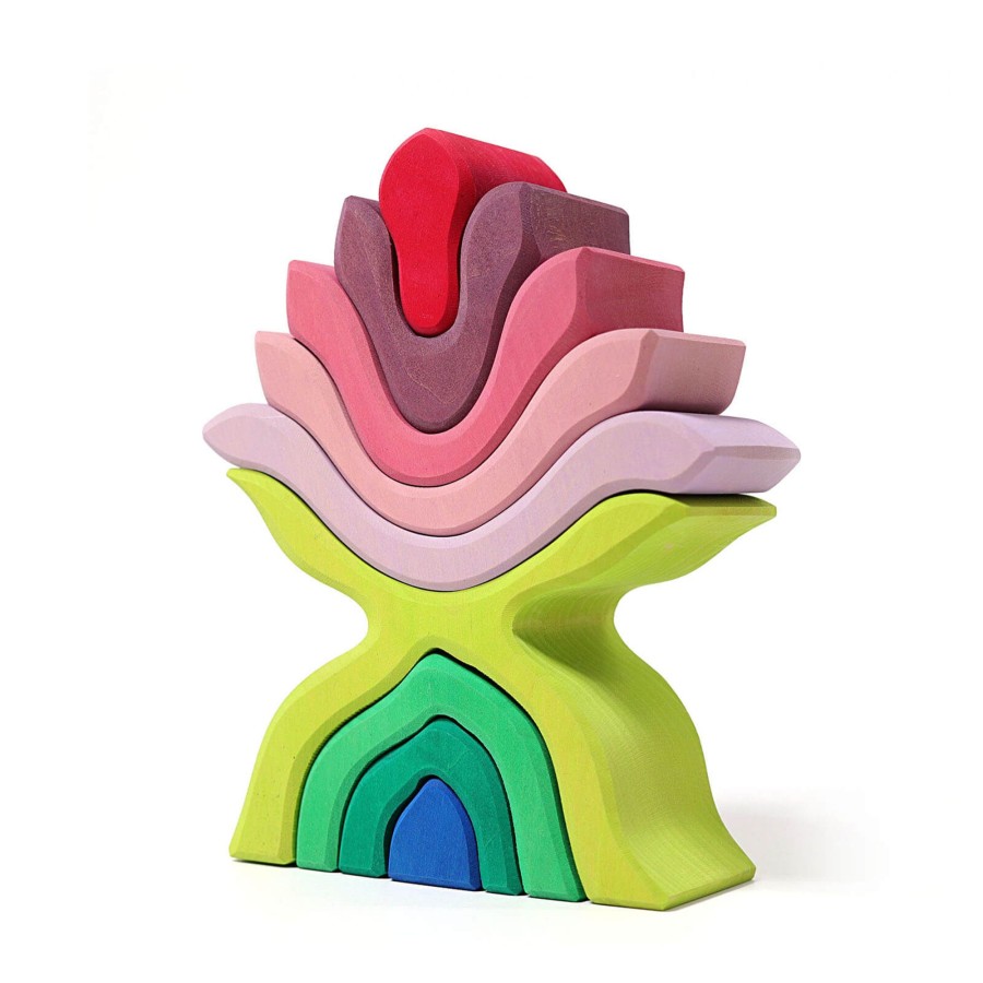 Toys Grimm’s Stacking Toys | Wooden Stacking Flower