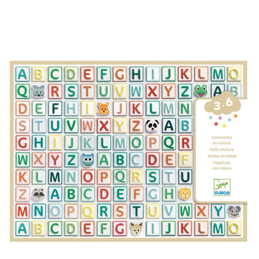 Toys Djeco Arts & Crafts | 300 Alphabet Stickers