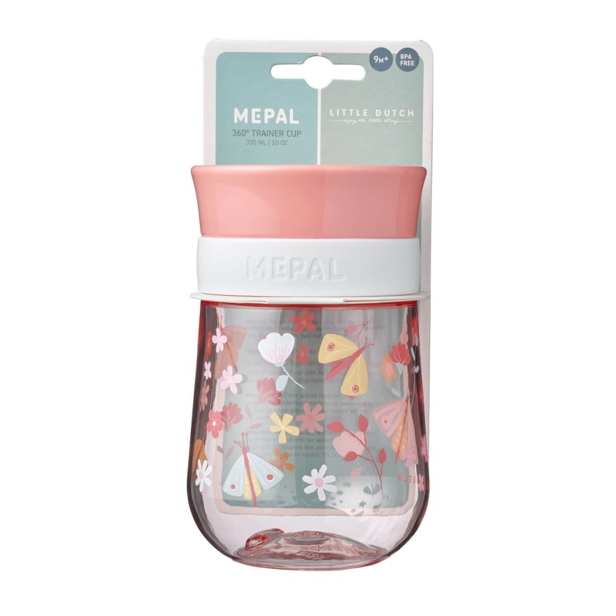 Toys Little Dutch Kitchens, Foods | 360 Trainer Cup 300 Ml - Flowers And Butterflies