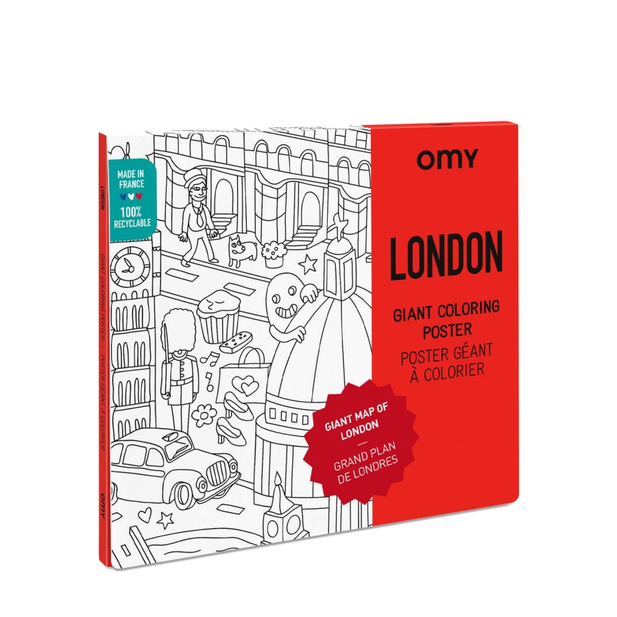 Toys OMY Arts & Crafts | Colouring Poster - London