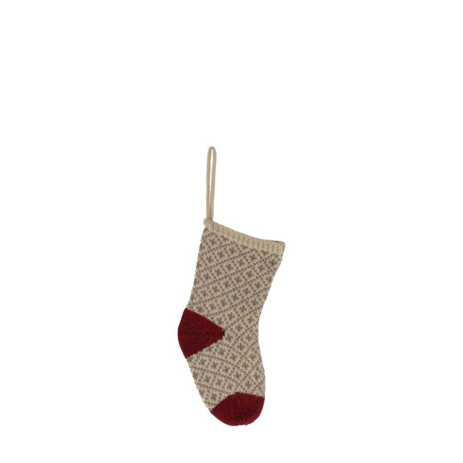 Toys Maileg Dolls, Dolls Houses | Christmas Stocking - Soft Grey