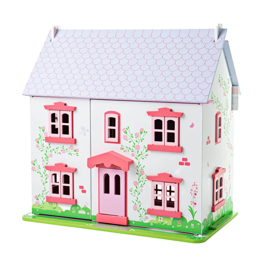 Toys Big Jigs Dolls, Dolls Houses | Rose Cottage Doll House And Furniture