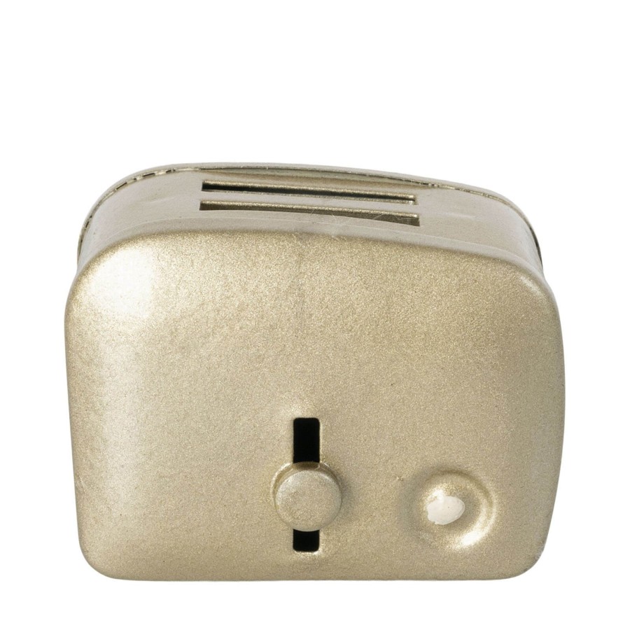 Toys Maileg Dolls, Dolls Houses | Miniature Toaster And Bread - Silver