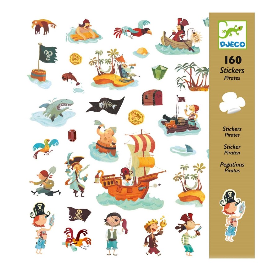 Toys Djeco Arts & Crafts | Pirates Sticker Set