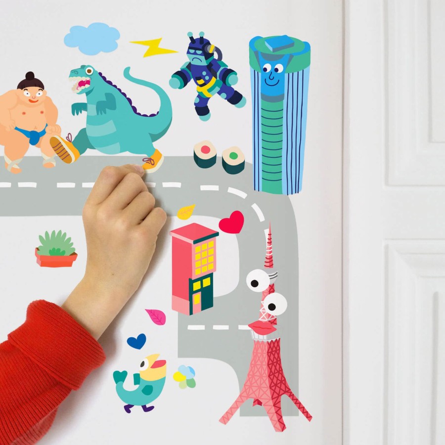 Toys OMY Arts & Crafts | 100 Wall Stickers - Tokyo