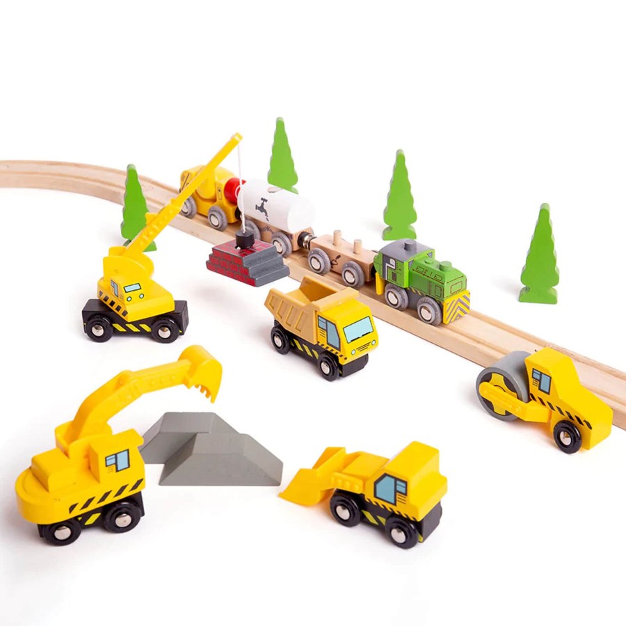 Toys Big Jigs Trains, Cars, Planes | Site Vehicles Set