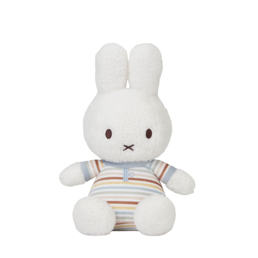 Toys Little Dutch Soft Toys, Comforters | Miffy Vintage Sunny Stripes Cuddly Toy 25Cm