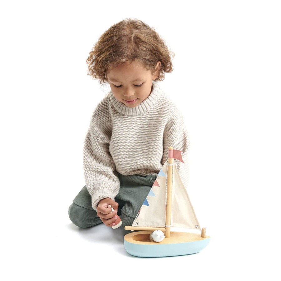 Toys Tender Leaf Wooden Toys | Wooden Sailway Boat