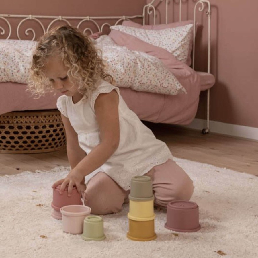 Toys Little Dutch Stacking Toys | Stacking Cups Pink