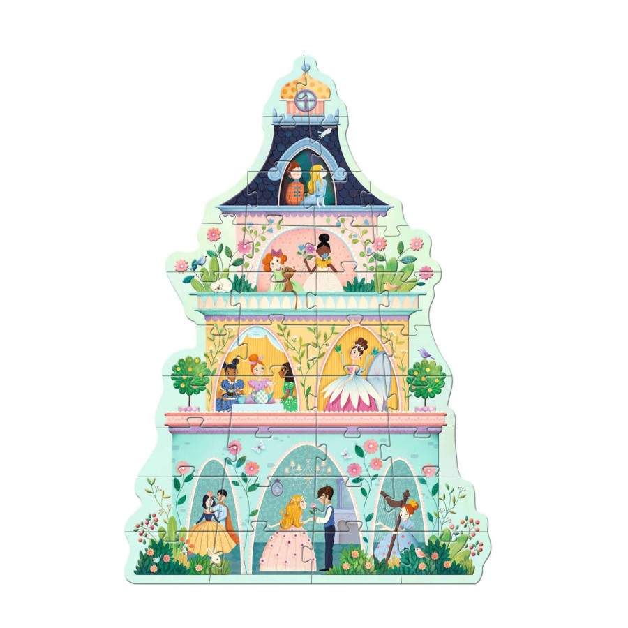 Toys Djeco Games, Puzzles, Jigsaws | Giant 36 Piece Puzzle - The Princess Tower