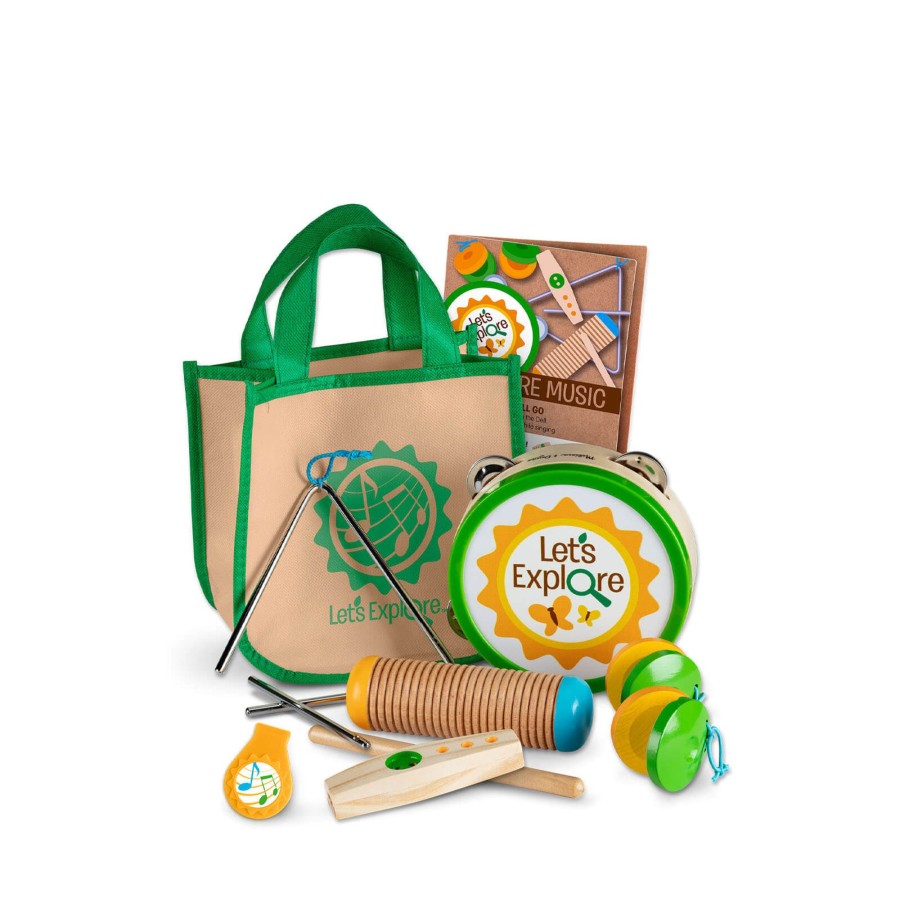 Toys Melissa and Doug Musical Instruments | Let'S Explore Camp Music Play Set