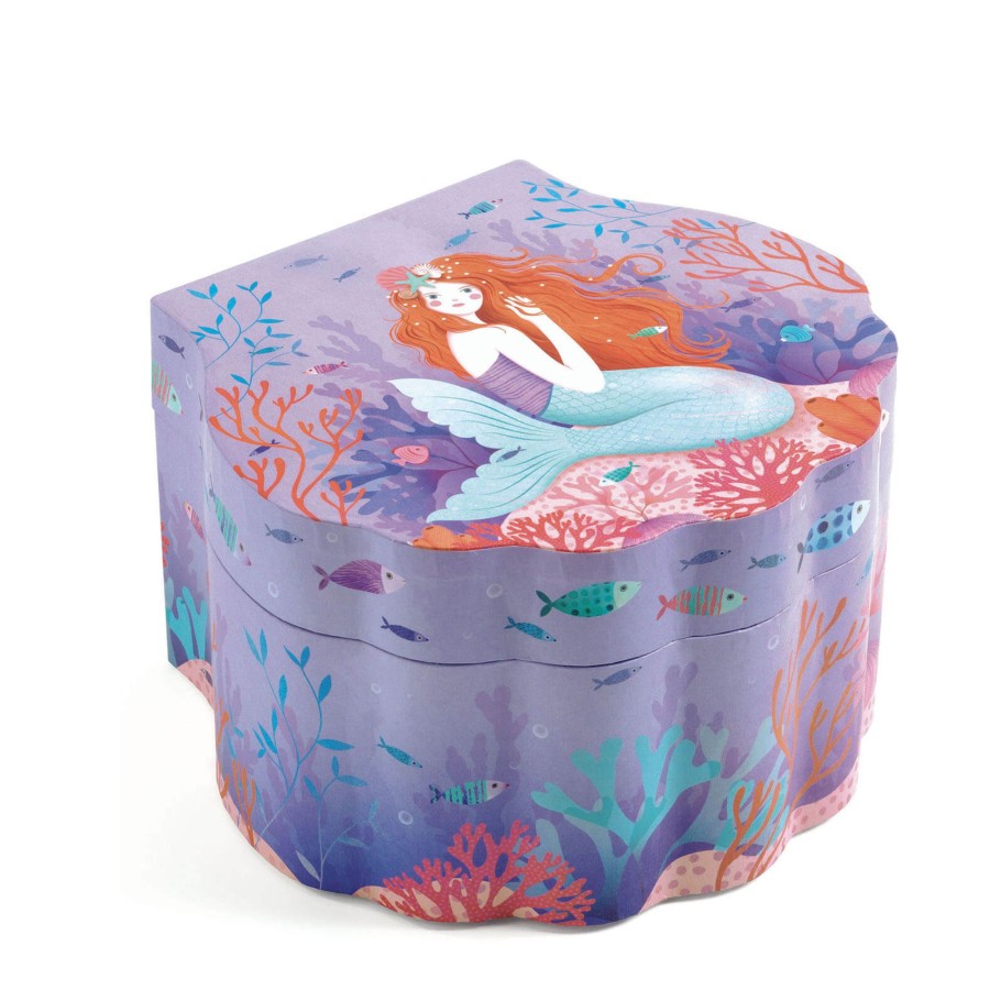 Toys Djeco Music, Money Boxes | Music Jewellery Box - Enchanted Mermaid