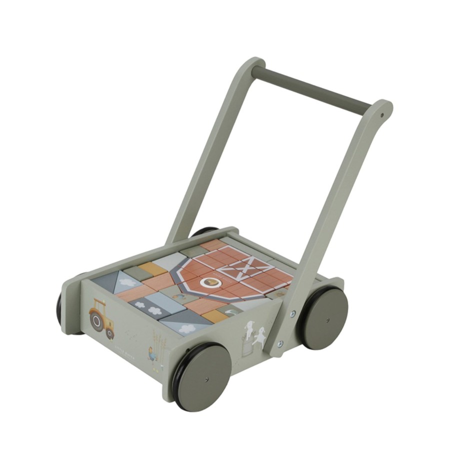 Toys Little Dutch Walkers, Prams | Block Trolley - Little Farm