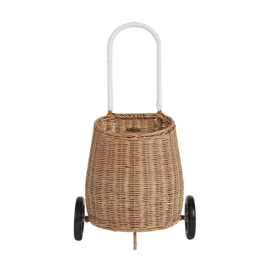 Toys Olli Ella Push & Pull Along Toys | Rattan Original Luggy - Natural