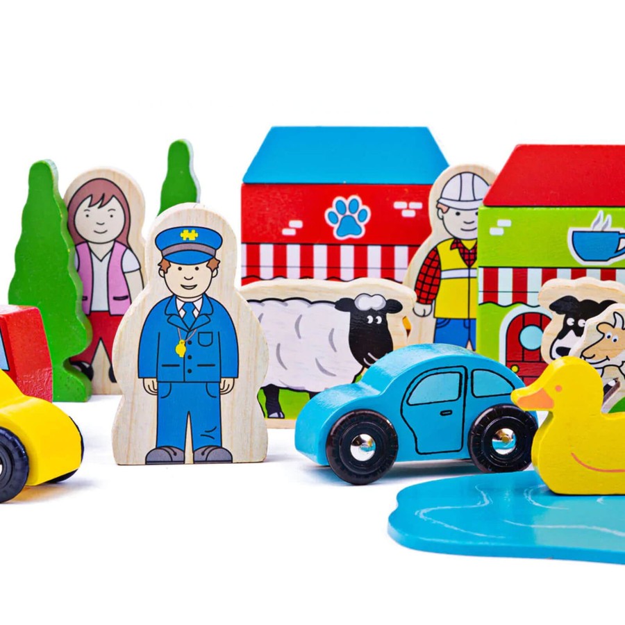 Toys Big Jigs Trains, Cars, Planes | Trackside Accessory Set