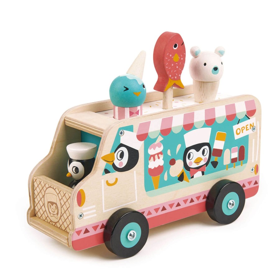 Toys Tender Leaf Wooden Toys | Penguin'S Gelato Van