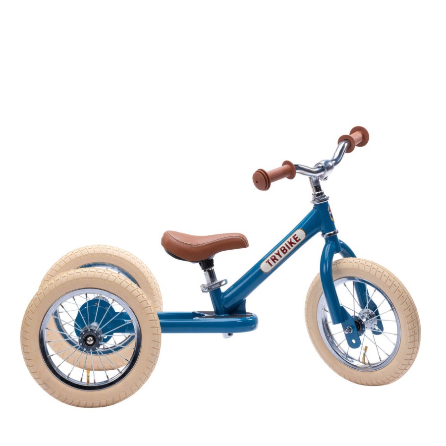 Toys Trybike Bikes, Trikes, Scooters | Vintage Blue 2 In 1 Balance Bike / Trike