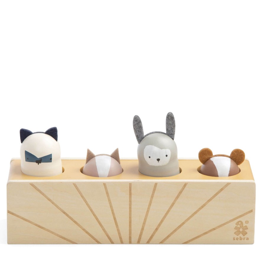 Toys Sebra Tool Sets, Workbenches | Wooden Pop Up Animals - Woodland