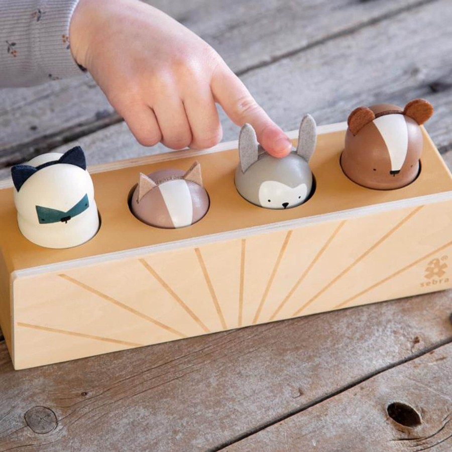 Toys Sebra Tool Sets, Workbenches | Wooden Pop Up Animals - Woodland