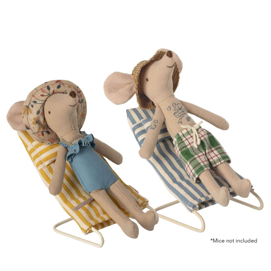 Toys Maileg Dolls, Dolls Houses | Beach Chair Set Mouse