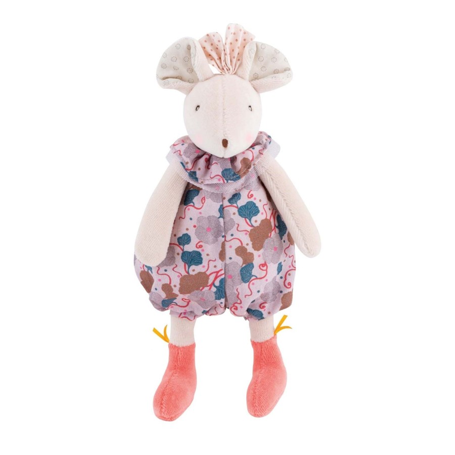 Toys Moulin Roty Dolls, Dolls Houses | Il Etait Une Fois Mouse Rattle Pink