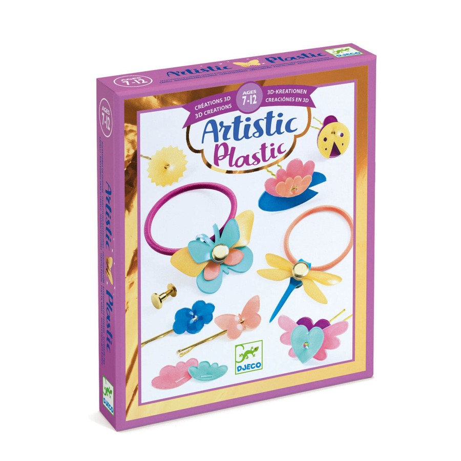 Toys Djeco Arts & Crafts | Artistic Plastic Craft Set - Hair Accessories