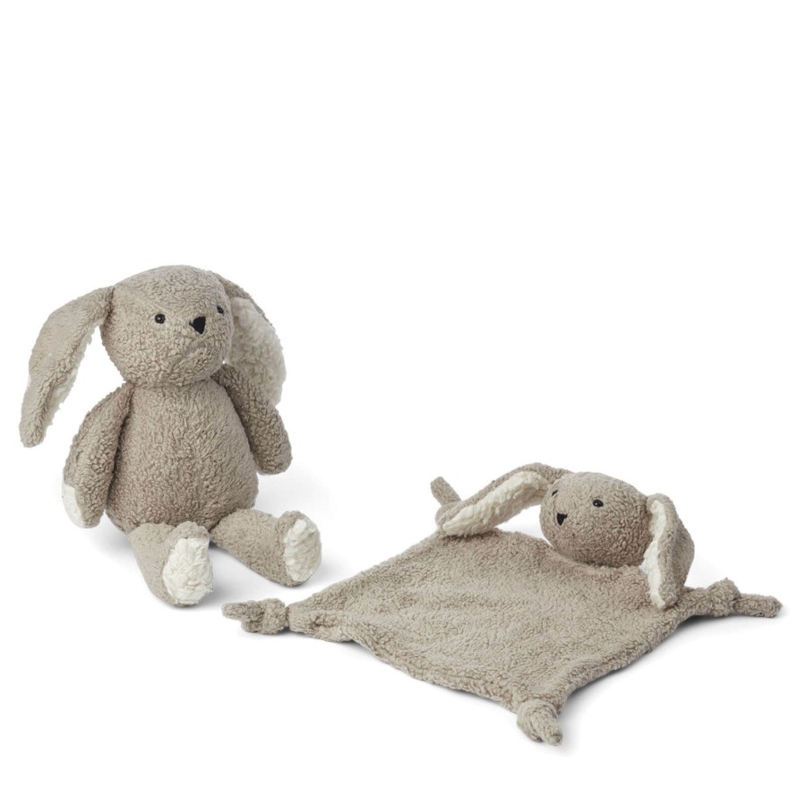 Toys Liewood Soft Toys, Comforters | Ted Baby Gift Set Rabbit Pale Grey