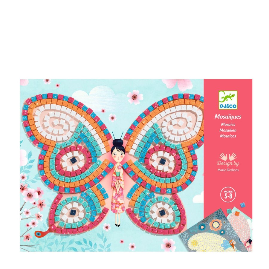 Toys Djeco Arts & Crafts | Mosaics Craft Set - Butterflies