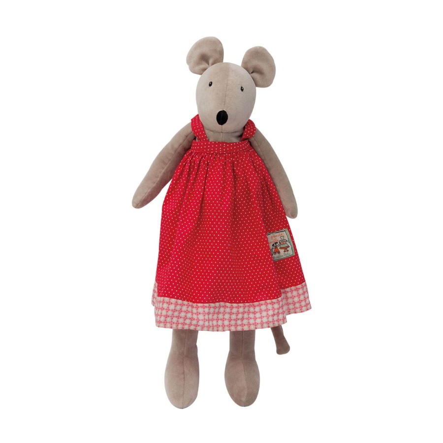 Toys Moulin Roty Soft Toys, Comforters | Mouse Nini Soft Toy 50Cm