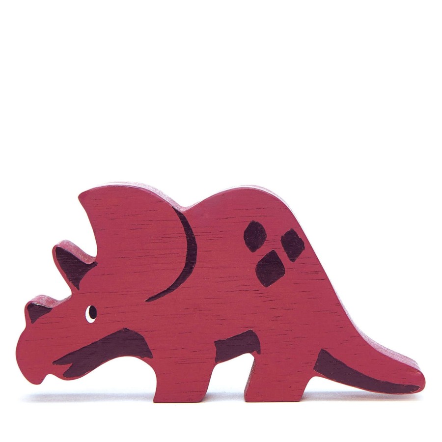 Toys Tender Leaf Wooden Toys | Wooden Triceratops