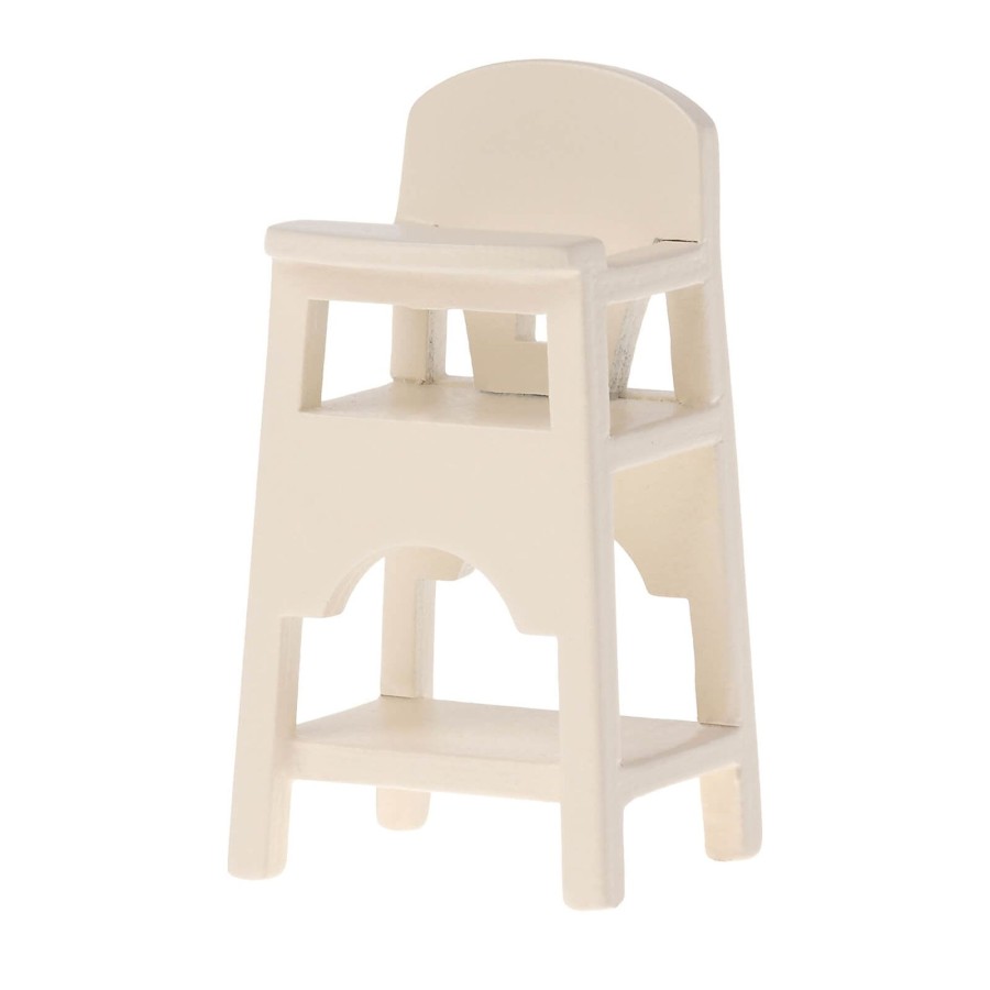 Toys Maileg Dolls, Dolls Houses | High Chair For Mouse - Off White