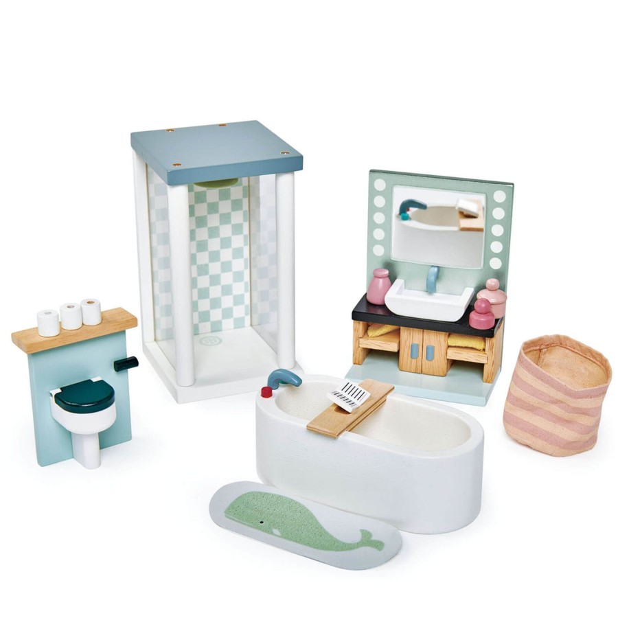 Toys Tender Leaf Wooden Toys | Dolls House Bathroom Furniture