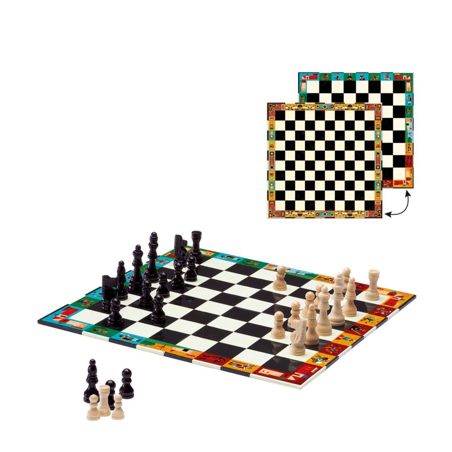 Toys Djeco Games, Puzzles, Jigsaws | Chess And Checkers Suitcase