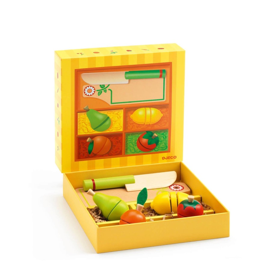 Toys Djeco Kitchens, Foods | Wooden Cutting Fruits And Vegetables