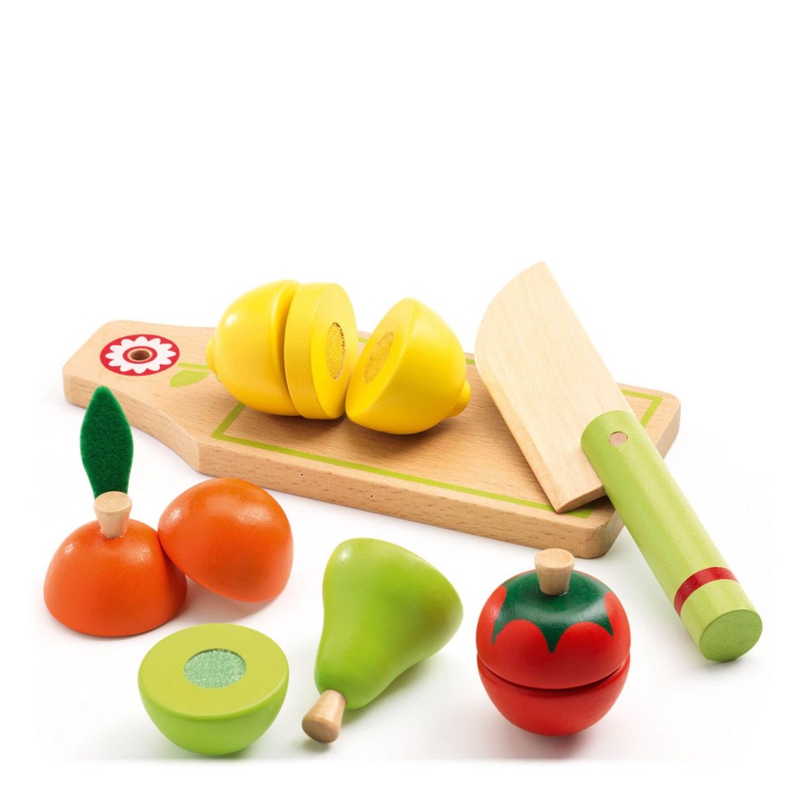 Toys Djeco Kitchens, Foods | Wooden Cutting Fruits And Vegetables