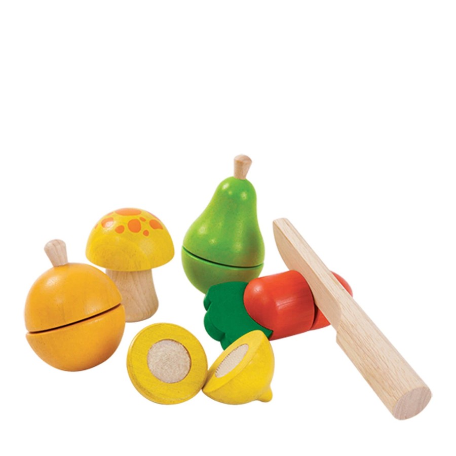 Toys Plan Toys Wooden Toys | Fruit And Vegetable Play Set