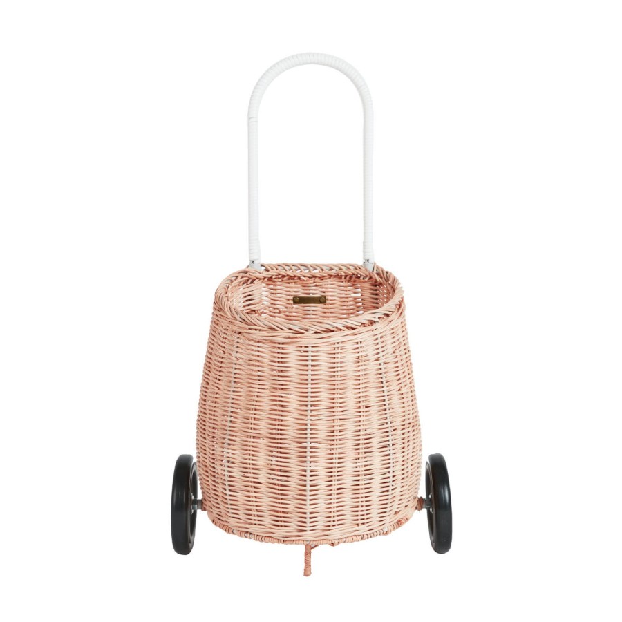 Toys Olli Ella Push & Pull Along Toys | Rattan Original Luggy - Rose