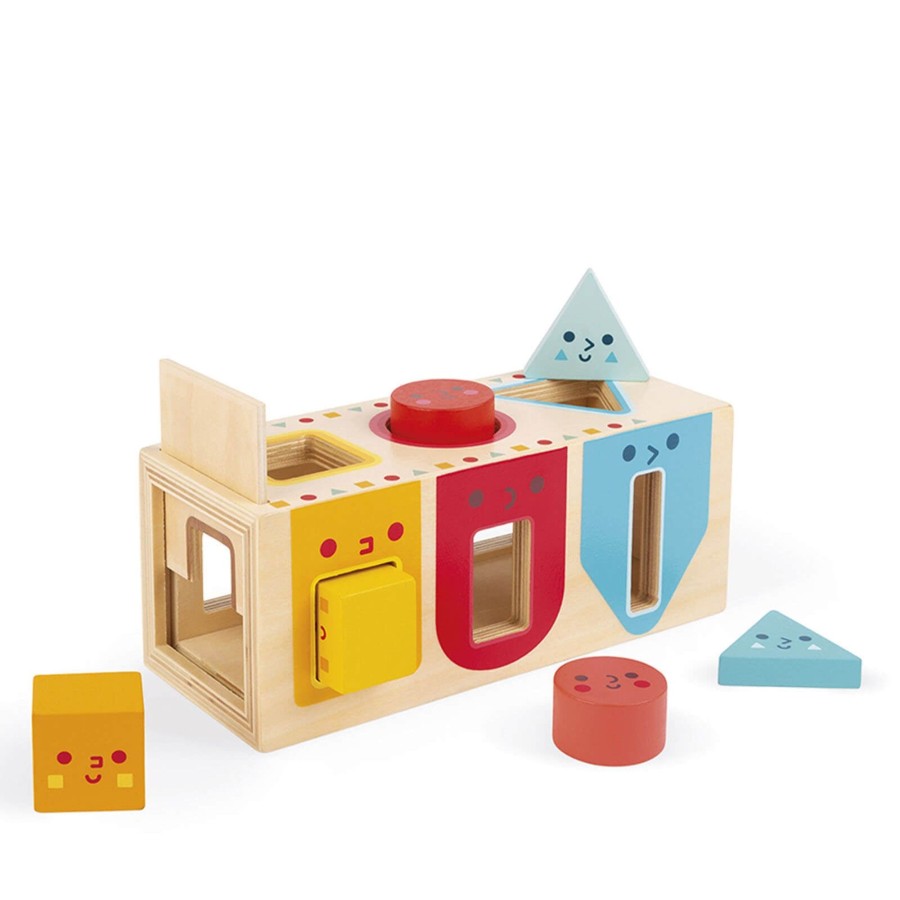 Toys Janod Shape Sorters, Bead Frames | Geometric Shapes Box