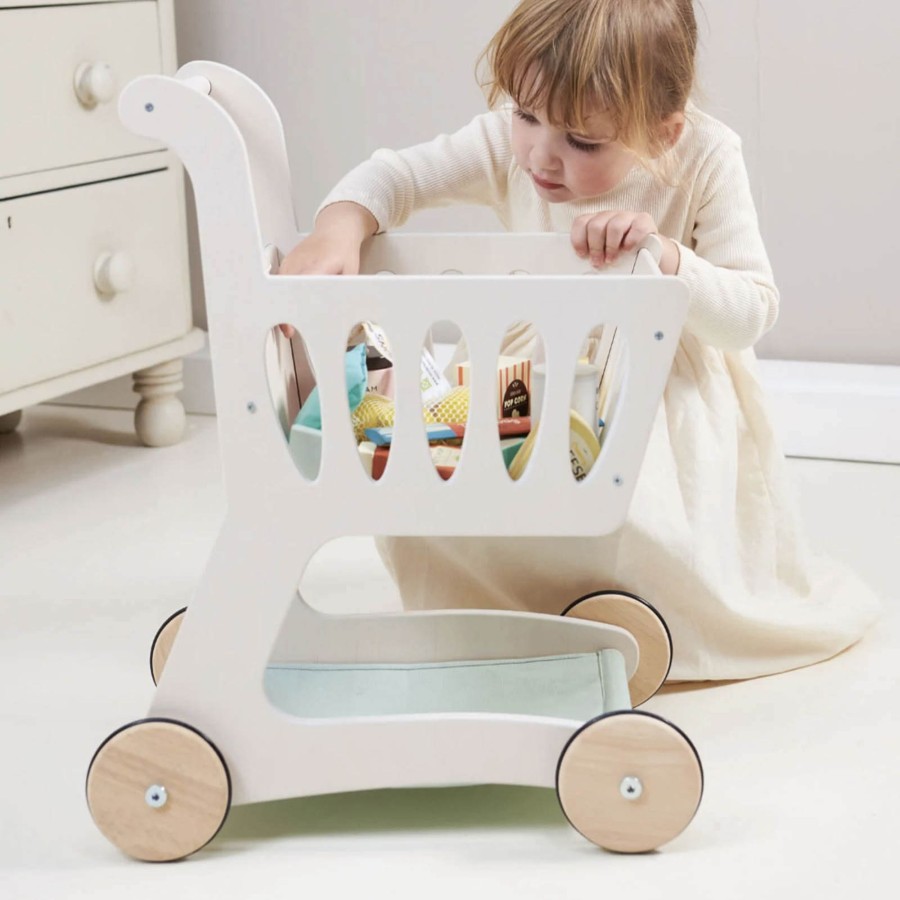 Toys Tender Leaf Wooden Toys | Wooden Shopping Cart