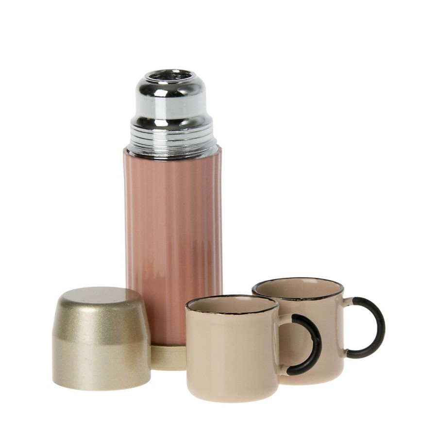 Toys Maileg Push & Pull Along Toys | Thermos And Cups - Soft Coral