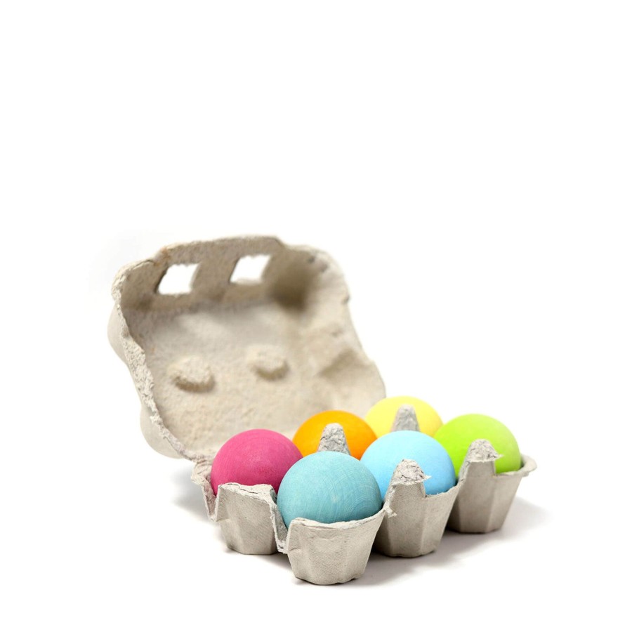 Toys Grimm’s Stacking Toys | 6 Wooden Pastel Balls