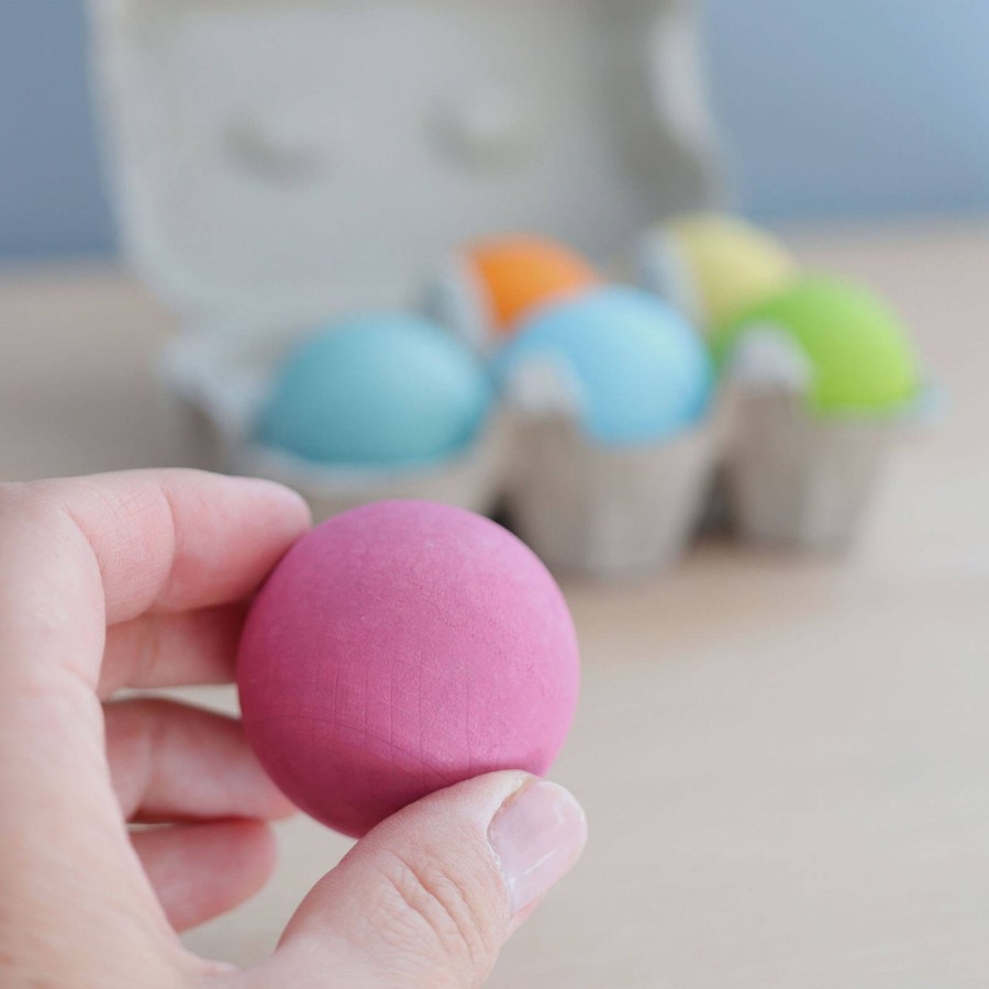 Toys Grimm’s Stacking Toys | 6 Wooden Pastel Balls