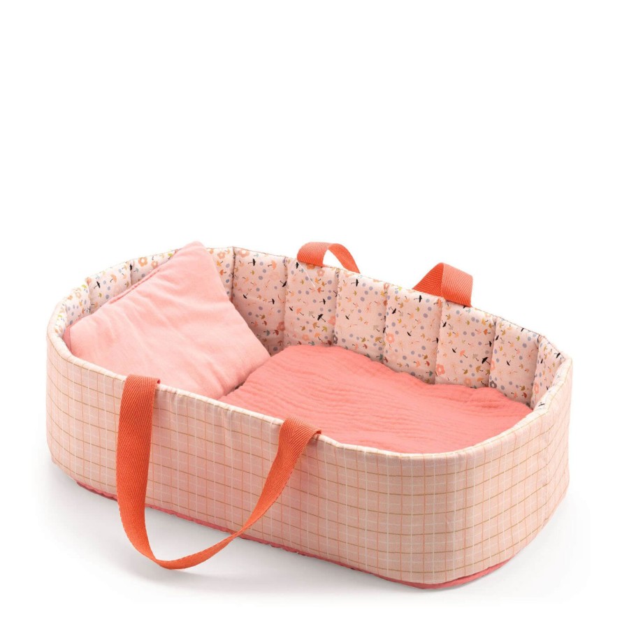 Toys Djeco Dolls, Dolls Houses | Doll Bassinet Pink Lines