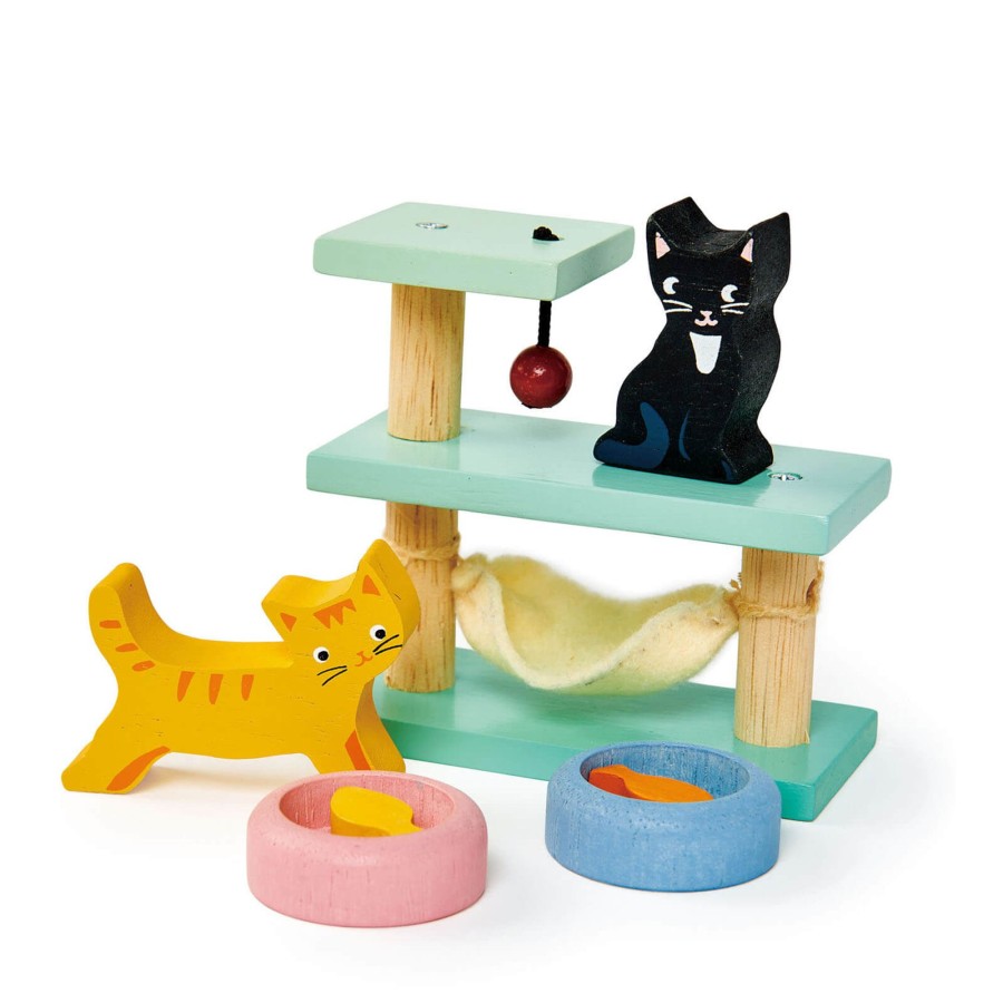 Toys Tender Leaf Wooden Toys | Pet Cats Set