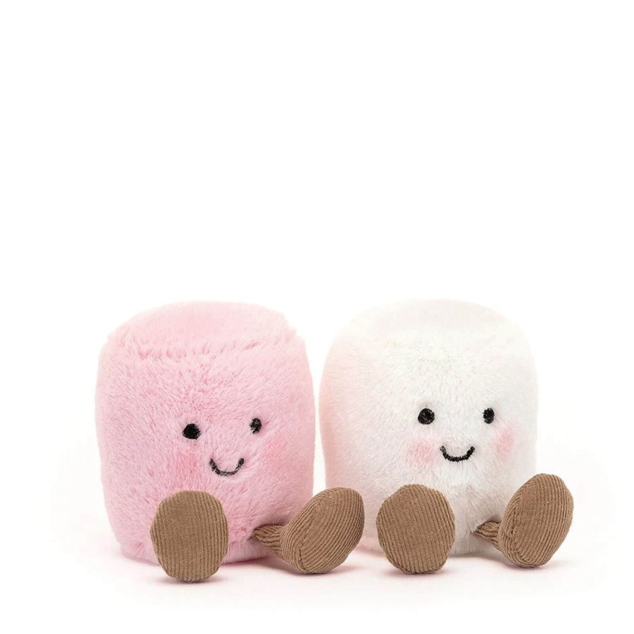 Toys Jellycat Soft Toys, Comforters | Amuseable Pink And White Marshmallows