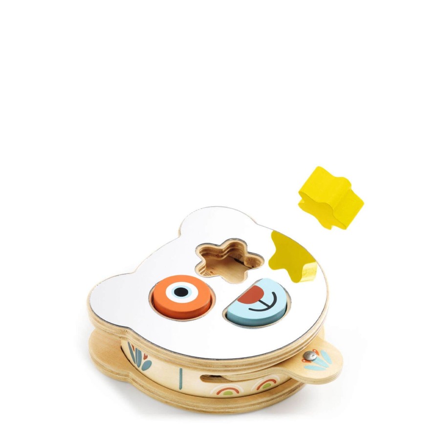 Toys Djeco Shape Sorters, Bead Frames | Wooden Bear Shape Box